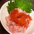 Nの人's cooksnap of when they made 背徳の味、いくらとマグロ叩きの和え物.