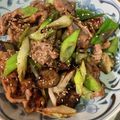クック00N8WZ☆'s cooksnap of when they made 豚コマと茄子と長ネギの胡麻味噌炒め♪.