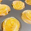 ♡しょこたん♡'s cooksnap of when they made 餃子の皮で♡薔薇のアップルパイ.