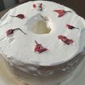 ameうめ's cooksnap of when they made スタバ風ꕤ桜のシフォンケーキ˚✧₊⁎.