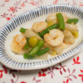 バカリャウ's cooksnap of when they made 海老とうどの塩炒め.