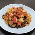 居酒屋まるみ's cooksnap of when they made かにかまとキムチの簡単♬焼きそば.