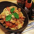 ヨルシ's cooksnap of when they made 玉ねぎと挽肉のトマトパスタ（クラシコ）.