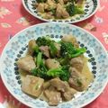 赤い電話's cooksnap of when they made 鶏とブロッコリーのガ-リックオイマヨ炒め.