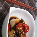＊とみこ＊'s cooksnap of when they made 美味！ねぎドレッシングでトマト冷奴♪.