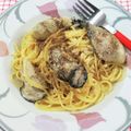 在宅勤務のおじさん's cooksnap of when they made 簡単！旬の牡蠣DEカルボナーラ♪.