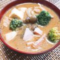 ✩こけしの台所✩'s cooksnap of when they made シーチキンの豆乳おみそ汁.