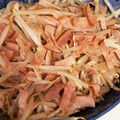 まーきゅ's cooksnap of when they made もやしとハムとピーマンの炒めもの.