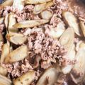 koki16's cooksnap of when they made ごぼうと牛肉の甘辛煮.