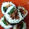 xyzクック's cooksnap of when they made シンプルだけど人気♪甘辛牛肉の【海苔巻き】.