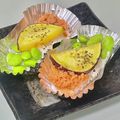 キンプリ's cooksnap of when they made さつま芋と鮭のスティックおにぎり.
