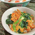 イベ長's cooksnap of when they made ホウレン草と油揚げの玉子丼☆蕎麦処風.