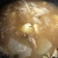 ✨にゃじら✨'s cooksnap of when they made 超簡単!鯖缶with大根とじゃが芋の煮物.