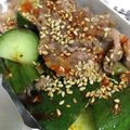冷蔵庫レスキュー隊's cooksnap of when they made 豚コマとキュウリのピリッと炒め☆.