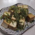 きらり流れ星's cooksnap of when they made 簡単♪茎わかめと厚揚げの炒め物.