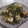 きらり流れ星's cooksnap of when they made 簡単♪茎わかめと厚揚げの炒め物.