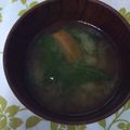 APPLEN's cooksnap of when they made セロリなお味噌汁.
