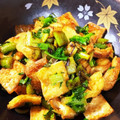 クックTIAF9J☆'s cooksnap of when they made ごま油香る♪大根葉と油揚げの炒め煮.