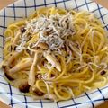 rewon's cooksnap of when they made しらすと海苔のクリームパスタ.
