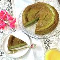 ❀あおい❀'s cooksnap of when they made 実は超簡単☆抹茶のベイクドチーズケーキ.
