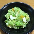 daikanon's cooksnap of when they made キャベツとゆで卵のサラダ.
