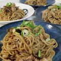 ｸﾏﾘｴ's cooksnap of when they made 茄子焼きそば.