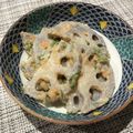 にことん's cooksnap of when they made 蓮根の明太サラダ♪.