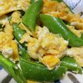 amileamila's cooksnap of when they made 卵とスナップえんどうの炒め物.