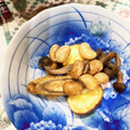 うさこママ★'s cooksnap of when they made 簡単☆ごぼうと薩摩芋の甘辛炒め.