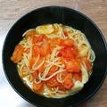 NAOばあさん's cooksnap of when they made トマトスープパスタ.
