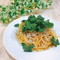 Satoco❋'s cooksnap of when they made しらすとパクチーの塩レモンパスタ.