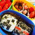 −Sia−'s cooksnap of when they made マイクラ☆エンダーマン☆キャラ弁.