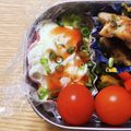 ゆかりんご117♪'s cooksnap of when they made 簡単　ハムたまご弁当.