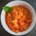 ひさかた's cooksnap of when they made トマトとオイルサーディンのファルファッレ.
