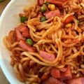 67luna's cooksnap of when they made レンジで5分！焼きそばdeナポリタン♡.