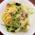 alco23's cooksnap of when they made レモンと梅のシーフードペペロンチーノ.
