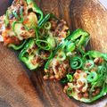 初心者クックみー's cooksnap of when they made ピーマンのチーズ納豆キムチのせ.