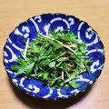nemuchan's cooksnap of when they made イワシの缶詰で、水菜のサラダ。.