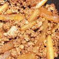 あかめレンジャー's cooksnap of when they made 大根と豚ミンチの甘辛丼.