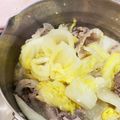てらぼお's cooksnap of when they made 塩麹で「豚バラと白菜のミルフィーユ鍋」.