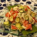QOUNTA's cooksnap of when they made 青じそと梅の香りのそうめんサラダ.