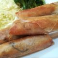 mikamika's cooksnap of when they made 簡単！わが家の揚げない焼き春巻き！.