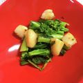 ｊ爺ｊ's cooksnap of when they made 菜の花とほたて貝のバター醤油ソテー.