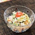 ajyuly's cooksnap of when they made きゅうりとトマトのゴママヨ和え.