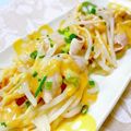 サンディサンディ's cooksnap of when they made 豚肉もやしのねぎ味噌マヨネーズソースがけ.