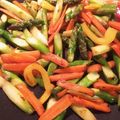 ame-ikuru's cooksnap of when they made アスパラ＆パプリカとキノコの野菜だけ炒め.