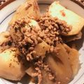 よょぅこ's cooksnap of when they made 豚ミンチと里芋れんこんのホカホカ煮.
