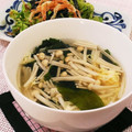 クックHG9V8Y☆'s cooksnap of when they made ふわふわ♪えのきのたまごスープ.