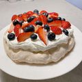 cherry214's cooksnap of when they made ニュージーランドのメレンゲ菓子 パブロバ.