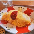 ちこ○'s cooksnap of when they made レンチン完結！レストラン風オムライス.